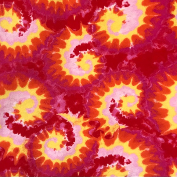 Kids Red Pink Yellow Paisley Tie Dye Tank Dress Sundress by Oriental Trading - Picture 6 of 9